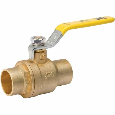 PROLINE 3/4 In. S Brass Full Port Ball Valve 107-844NL